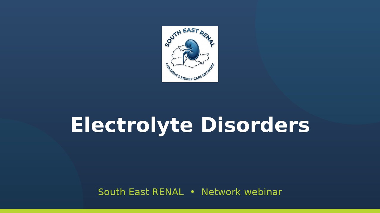 Electrolyte Disorders